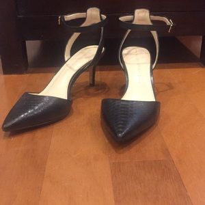 Black Snakeskin Heels